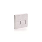 Uniformatic - PLASTRON RJ45 DOUBLE 45x45 POUR ENJOLIVEUR