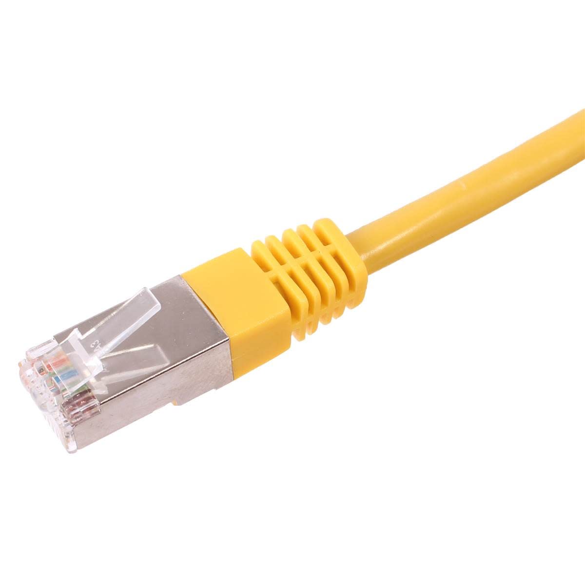 Uniformatic - CORDON RJ45 CAT 6A BLINDE SFTP LSZH JAUNE 5 METRES