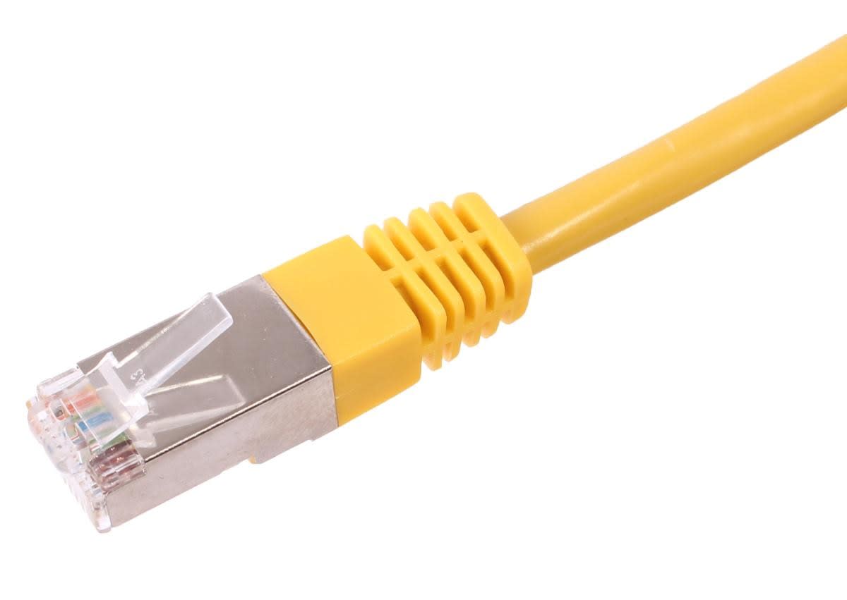 Uniformatic - CORDON RJ45 CAT 6A BLINDE SFTP LSZH JAUNE 7 METRES