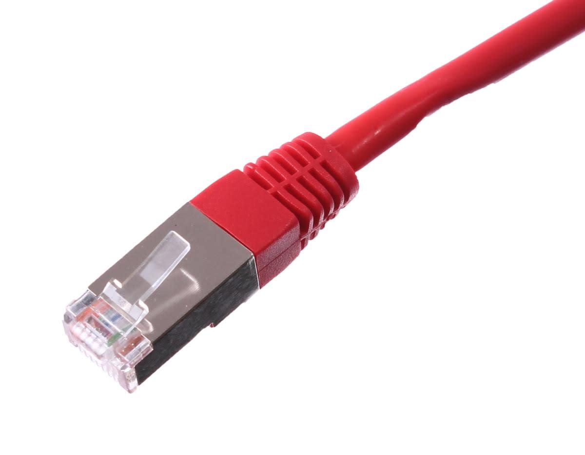 Uniformatic - CORDON RJ45 CAT 6A BLINDE SFTP LSZH ROUGE 7 METRES