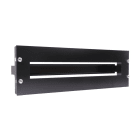 Uniformatic - PLATINE DE DISTRIBUTION DE PUISSANCE RAIL DIN NOIRE RACKABLE 19 POUCES