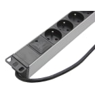 Uniformatic - BANDEAU 19" (PDU) 8 PRISES 2P+T AVEC PARASURTENSEUR