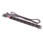 Uniformatic - BANDEAU 19" 8 PRISES 2P+T AVEC INTER AVEC CABLE 2 METRES