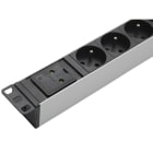 Uniformatic - BANDEAU 19" (PDU) 8 PRISES 2P+T AVEC BORNIER DE CONNEXION (SANS CABLE)