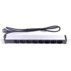 Uniformatic - BANDEAU 19" 8 PRISES 2P+T SANS INTER AVEC VOYANT CABLE 2 METRES