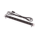 Uniformatic - BANDEAU 19" 9 PRISES 2P+T SANS INTER + CABLE EQUIPE PRISE C14