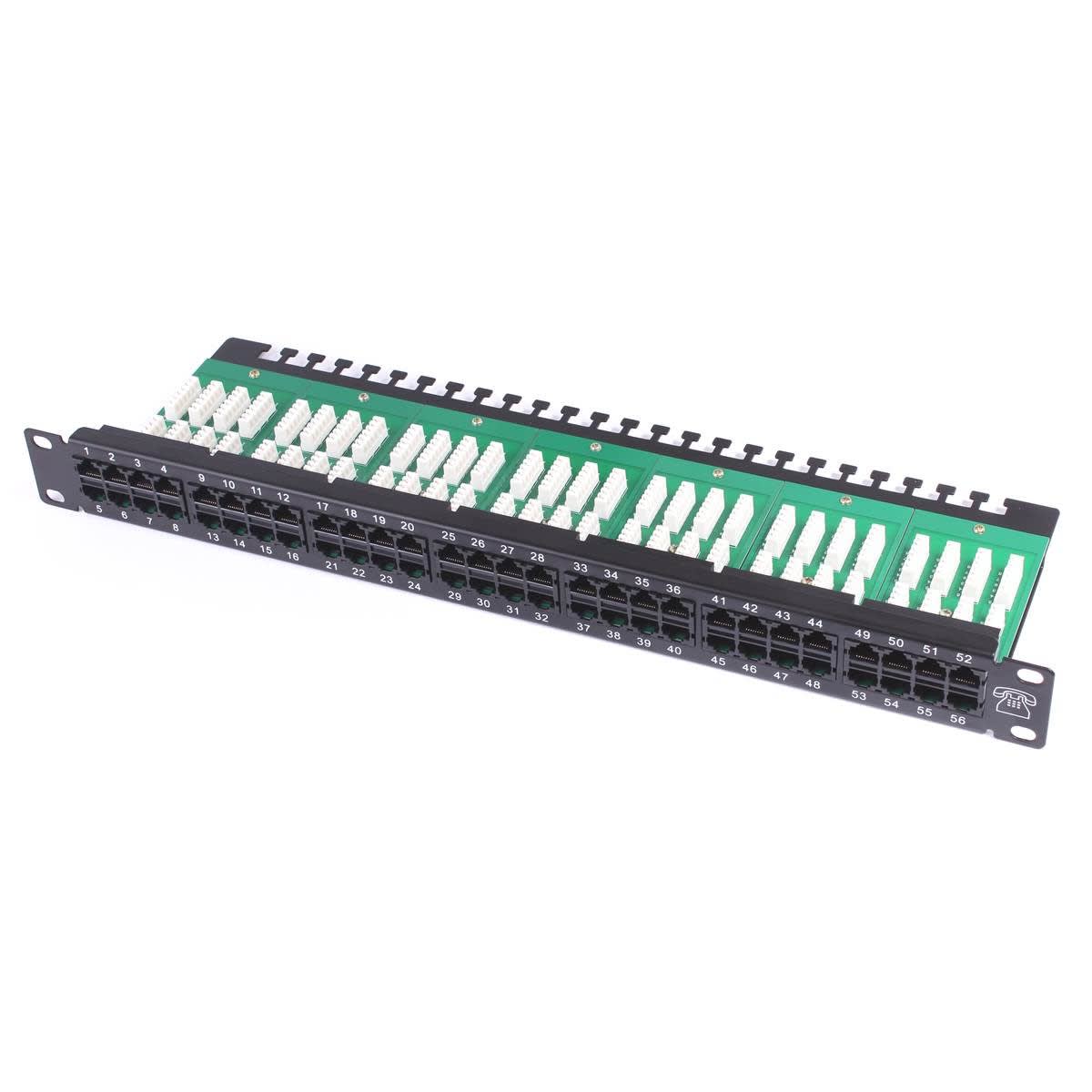 Uniformatic - PANNEAU DE BRASSAGE TELEPHONIQUE 1U 60 PORTS CAT 3 NOIR