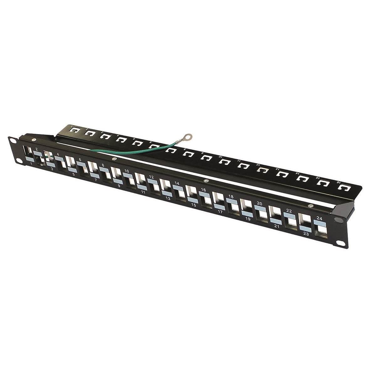 Uniformatic - PANNEAU DE BRASSAGE 24 PORTS CAT 6A ET 8 A EMPREINTES DECALEES