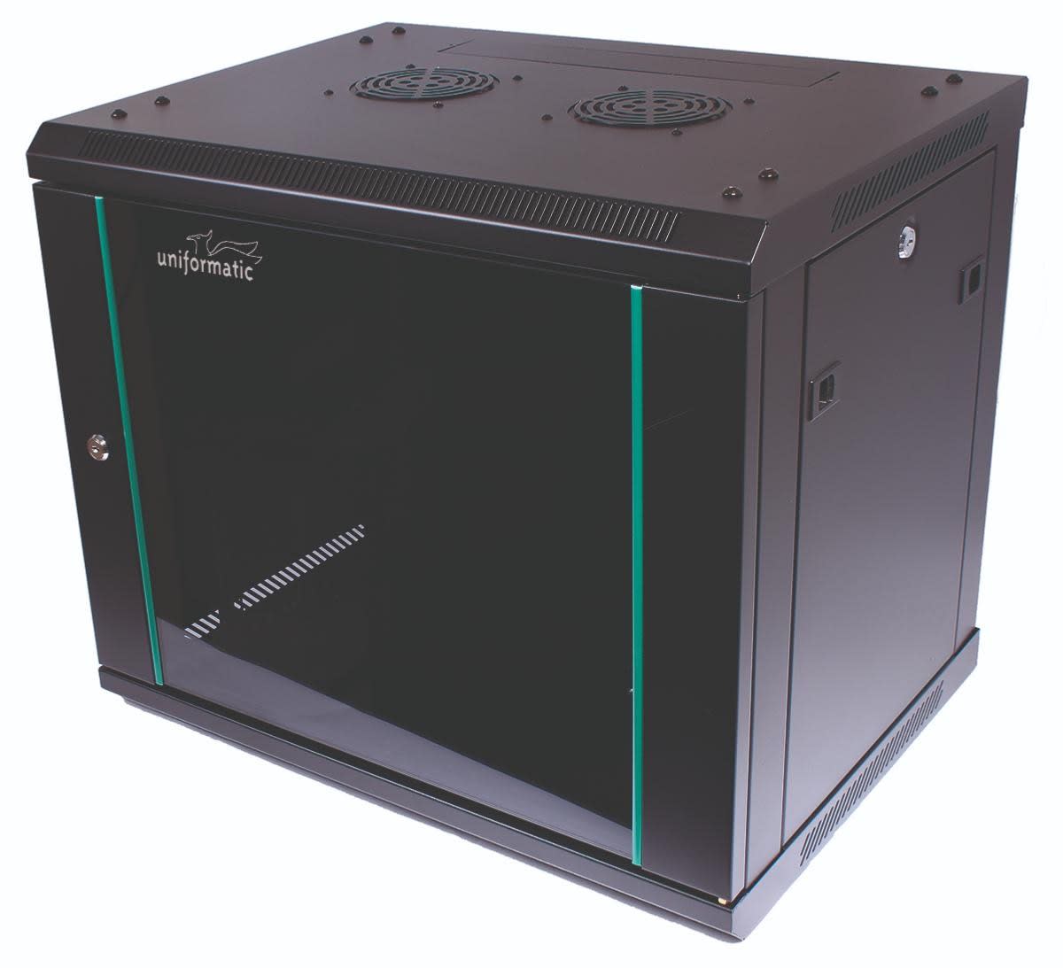 Uniformatic - KIT COMPLET COFFRET RESEAU 19 POUCES 9U - SWITCH GIGABIT 10/100/1000