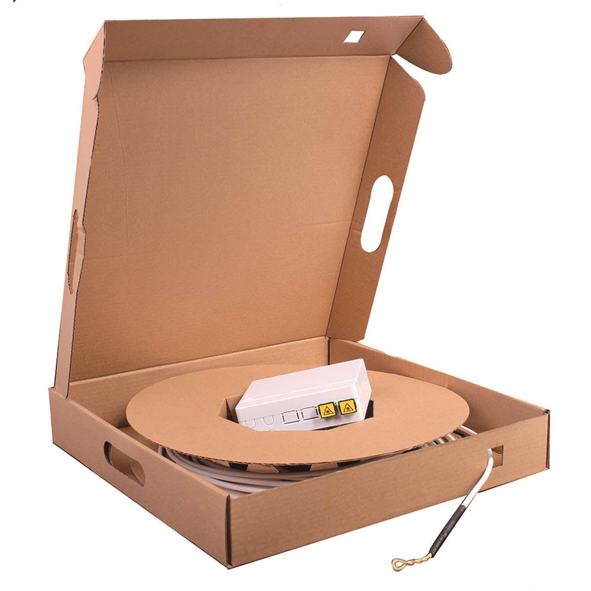 Uniformatic - CABLE DROP PRE CONNECTE + BOITIER PTO 2xSC/APC 20 METRES