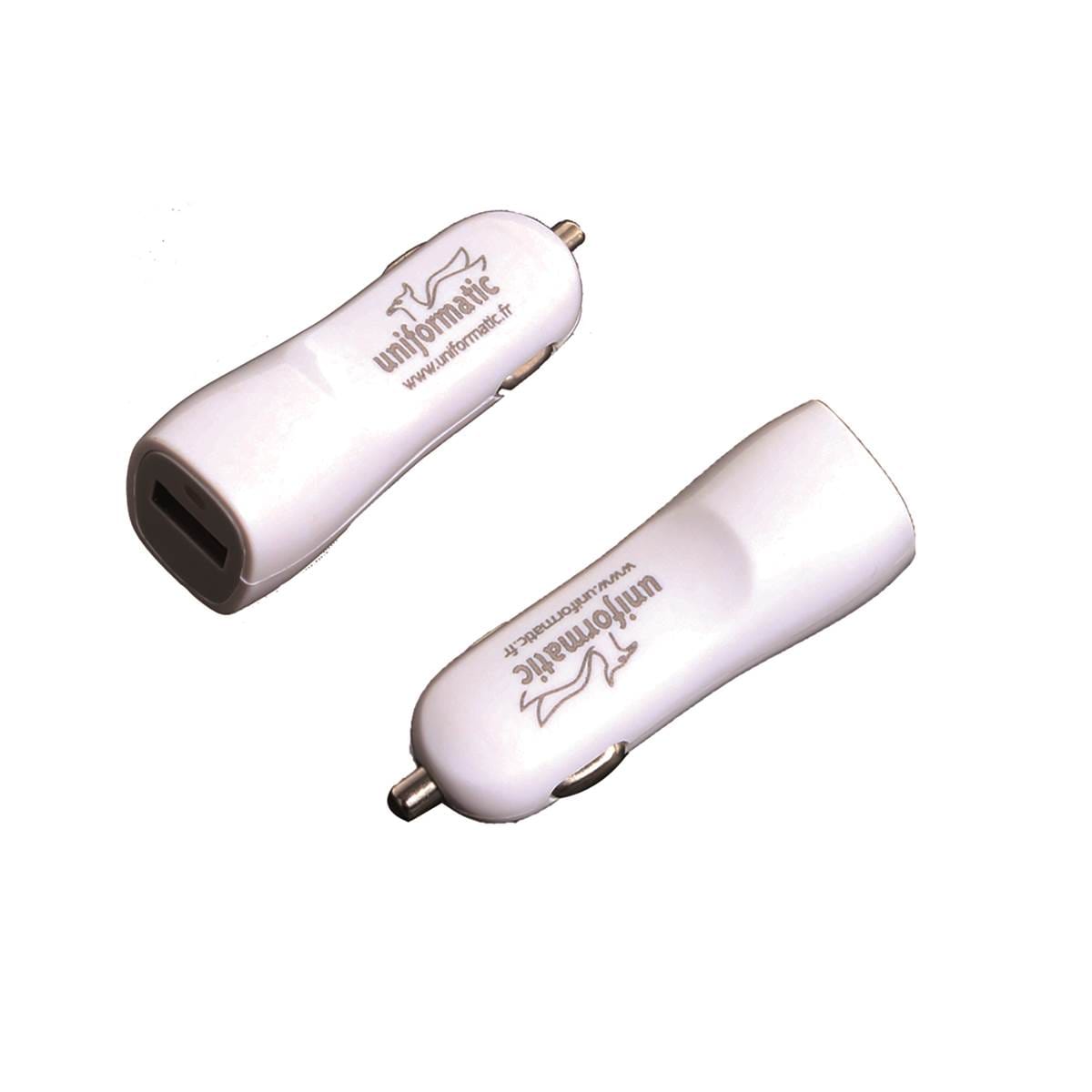 Uniformatic - CHARGEUR ALLUME CIGARE SIMPLE USB POUR APPAREIL MOBILE