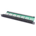 Uniformatic - PANNEAU DE BRASSAGE TELEPHONIQUE 1U 56 PORTS CAT 3 NOIR