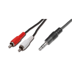 Uniformatic - CORDON AUDIO 1 MINI JACK 3.5 VERS 2xRCA 3 METRES