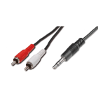 Uniformatic - CORDON AUDIO 1 MINI JACK 3.5 VERS 2xRCA 5 METRES