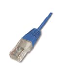Uniformatic - CORDON DE BRASSAGE TELEPHONIQUE RJ45 1 PAIRE BLEU 10 METRES