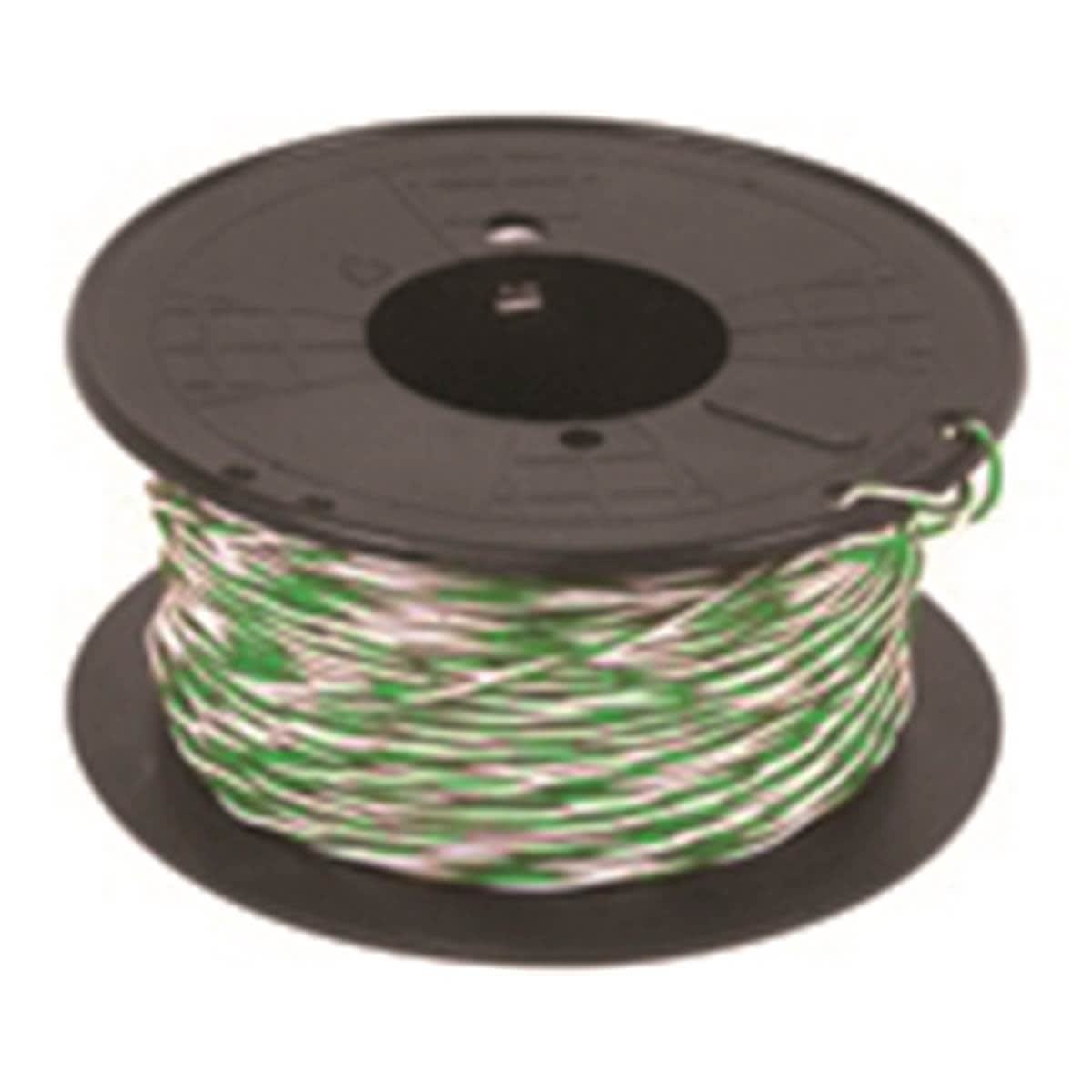 Uniformatic - JARRETIERE TELEPHONIQUE 5/10 BLANC BLEU-BOBINNE 100 METRES