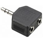 Uniformatic - ADAPTATEUR DOUBLEUR JACK 3.5MM 1M/2F STEREO MONOBLOC