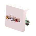 Uniformatic - PLASTRON 45x45 3xRCA FEMELLE BORNIER ARRIERE