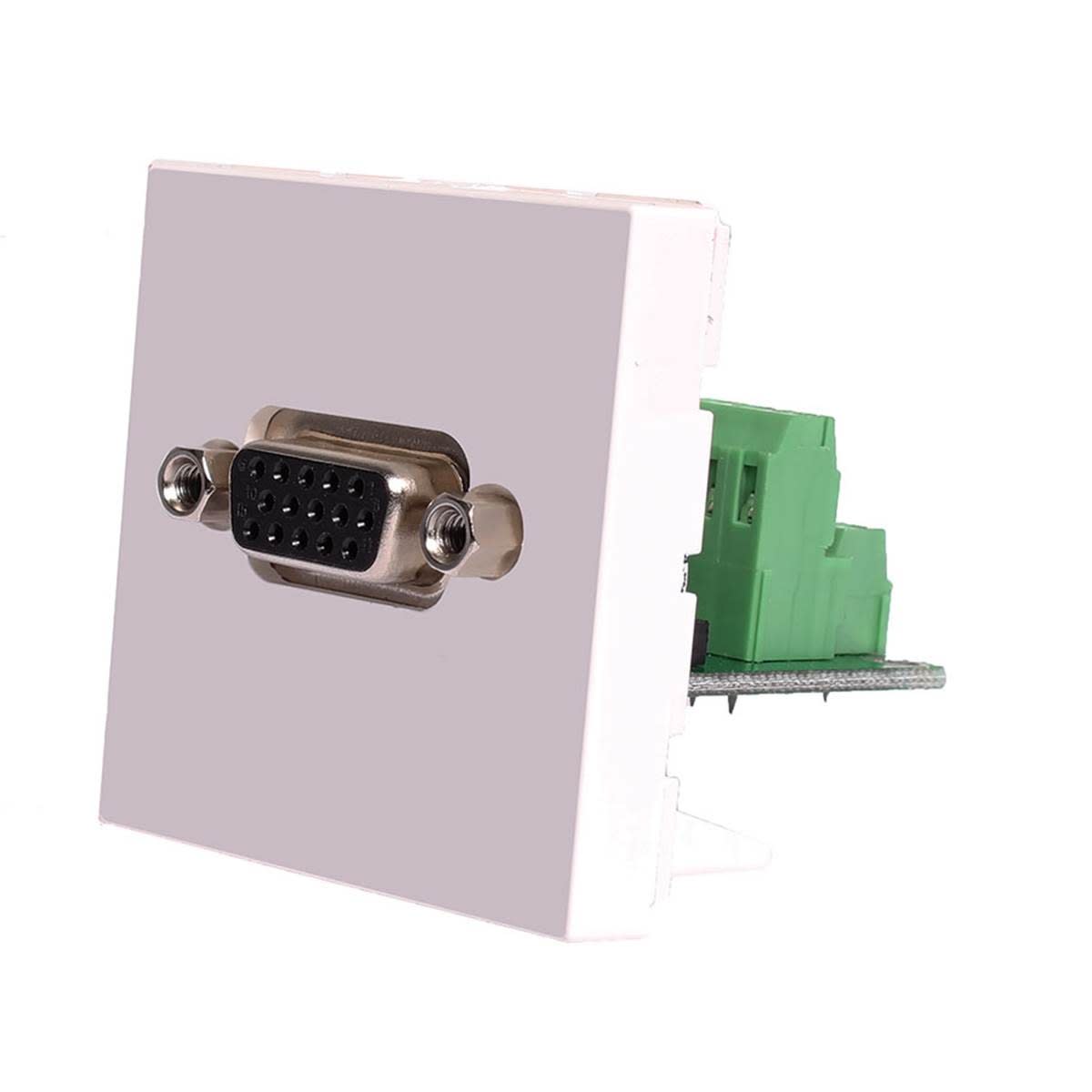 Uniformatic - PLASTRON 45x45 VGA HD15 FEMELLE BORNIER ARRIERE
