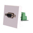 Uniformatic - PLASTRON 45x45 VGA HD15 FEMELLE BORNIER ARRIERE