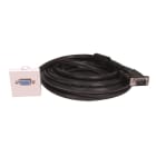 Uniformatic - PLASTRON VGA 45x45 FEMELLE AVEC CORDON MÂLE 20 METRES