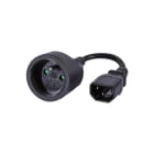 Uniformatic - RALLONGE D'ALIMENTATION C14 VERS FICHE FEMELLE 2P+T 220V 0.20 METRE