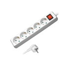 Uniformatic - BLOC MULTIPRISES 5 PRISES + INTERRUPTEUR CABLE 1 METRE