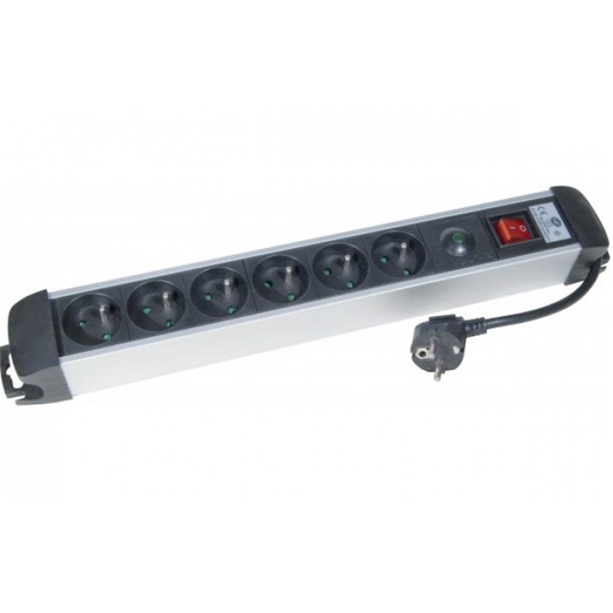 Uniformatic - BLOC MULTIPRISES 6 PRISES AVEC PARAFOUDRE / SURTENSION / PARASITE