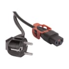 Uniformatic - CORDON SECTEUR 2P+T VERS C13 A VEROUILLAGE IEC LOCK 5 M