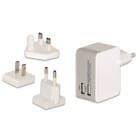 Uniformatic - CHARGEUR USB UNIVERSEL DOUBLE DE VOYAGES (PACK MULTIPRISES)