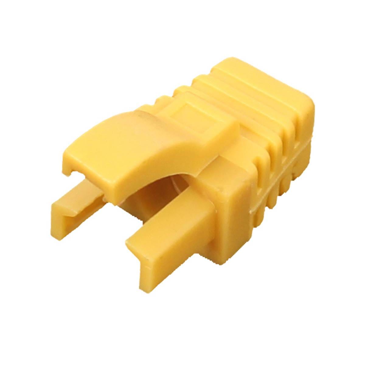 Uniformatic - MANCHON RJ45 SURMOULE A LANGUETTE JAUNE SACHET DE 50