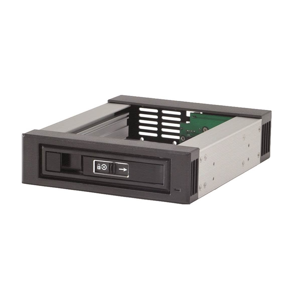 Uniformatic - RACK EXTRACTIBLE DISQUE DUR SATA ALUMINIUM NOIR COURT V2