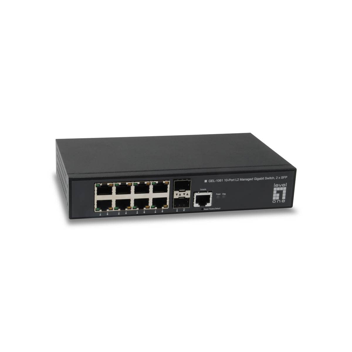 Uniformatic - SWITCH MANAGEABLE L2 DESKTOP 8 PORTS GIGA +2SFP