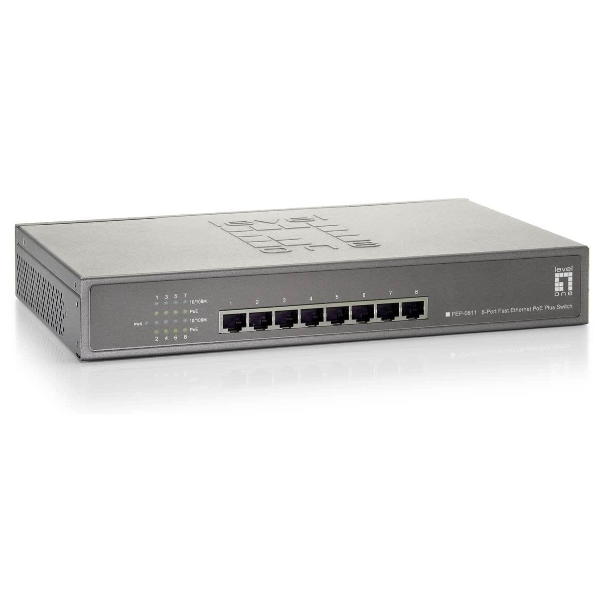 Uniformatic - SWITCH DESKTOP 8 PORTS 10/100 FULL POE