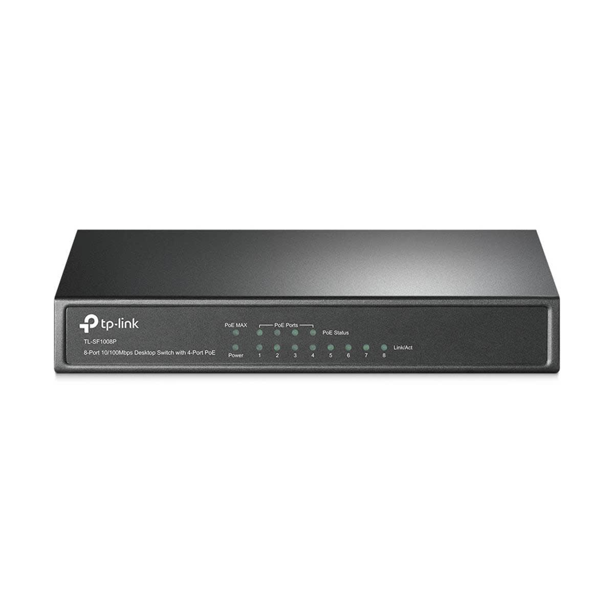 Uniformatic - SWITCH ETHERNET POE 8 PORTS 10/100 DONT 4 POE 57W TP-LINK TL-SF1008P