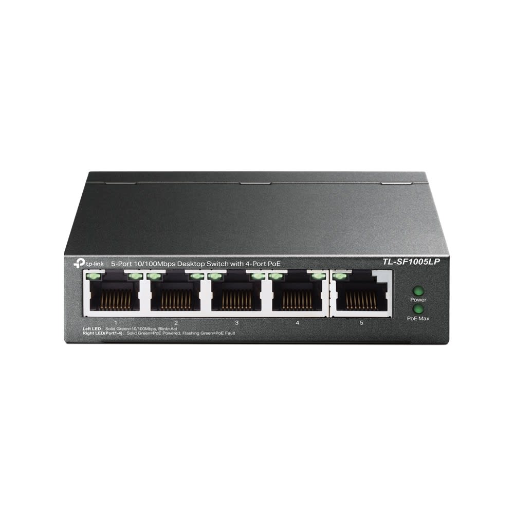 Uniformatic - SWITCH VIDEOSURVEILLANCE 5 PORTS 10/100 DONT 4 POE 15,6W TL-SF1005LP