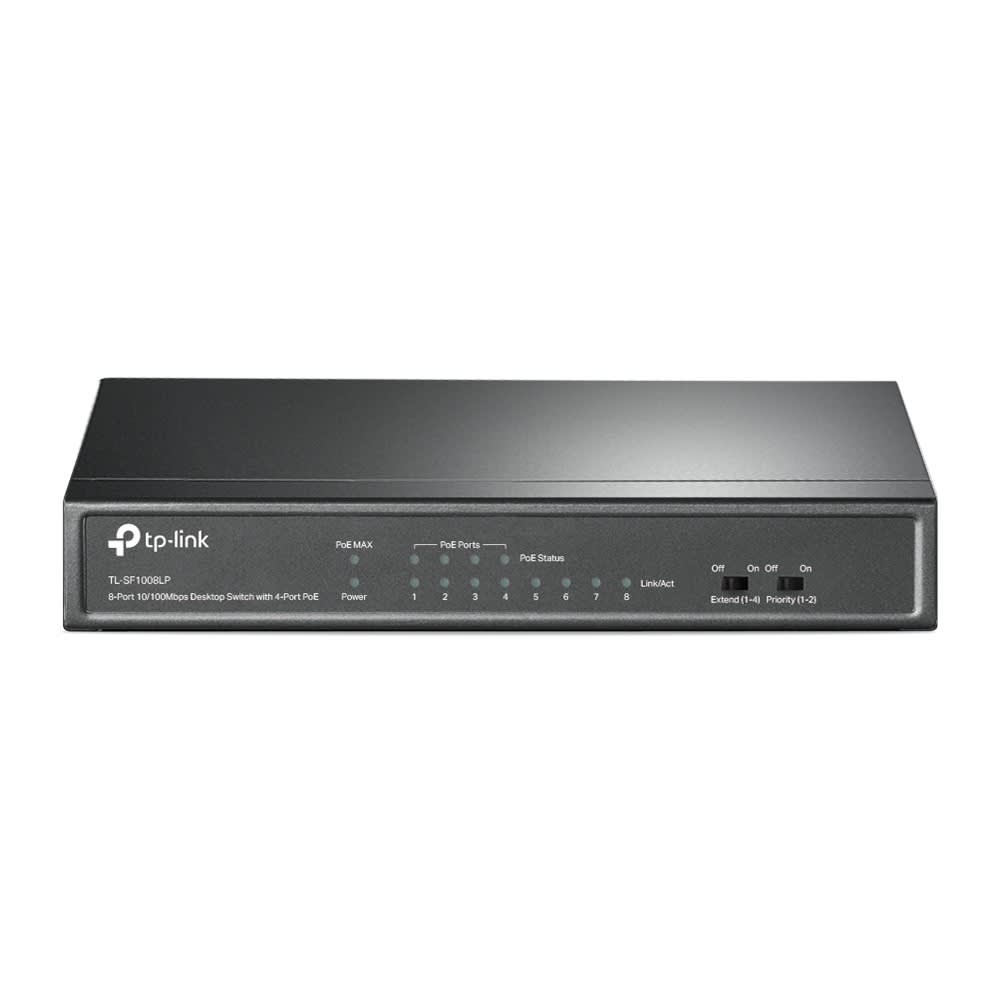 Uniformatic - SWITCH VIDEOSURVEILLANCE 8 PORTS 10/100 DONT 4 POE 15,6W TL-SF1008LP