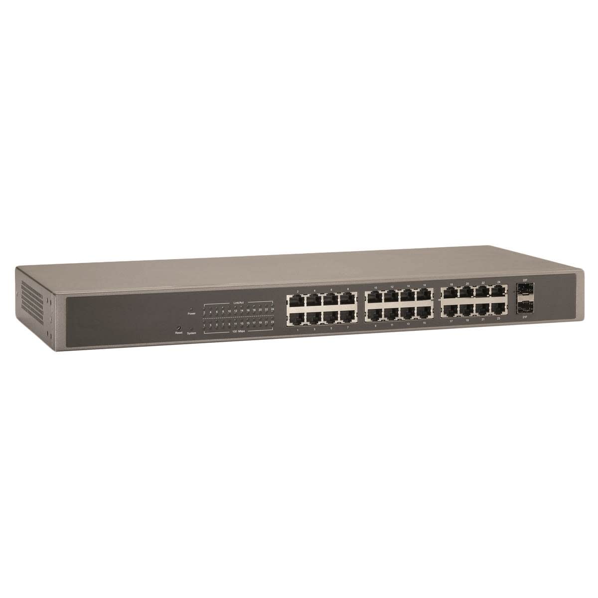 Uniformatic - SWITCH POE RACKABLE 24 PORTS GIGA + 2 SFP MANAGEABLE WEB SMART 185W