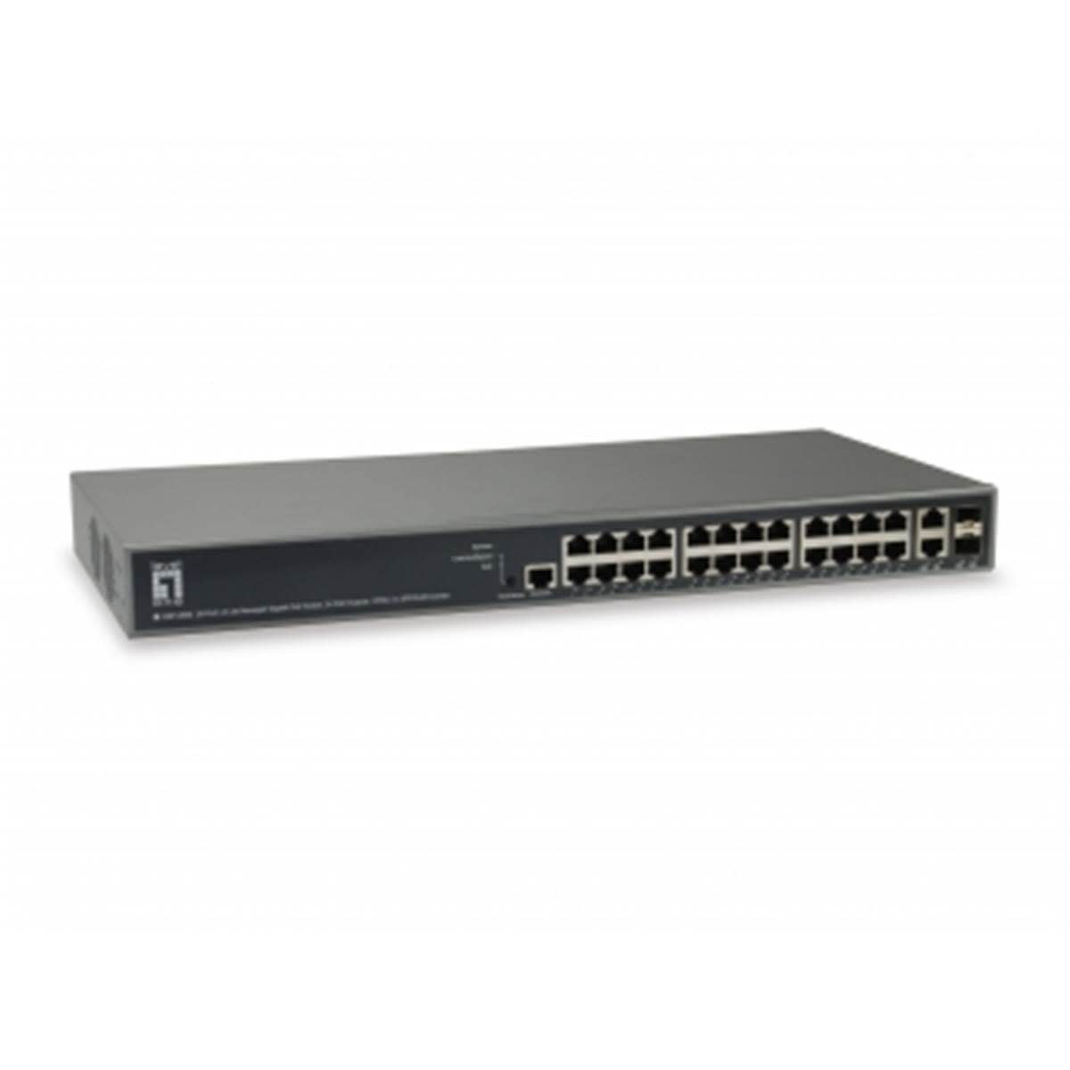 Uniformatic - SWITCH POE MANAGEABLE L3 24 PORTS GIGABIT +2 SFP COMBO 370W