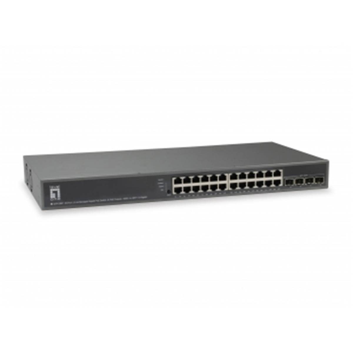 Uniformatic - SWITCH POE MANAGEABLE L3 24 PORTS GIGABIT +4 SFP 10Gb 185W