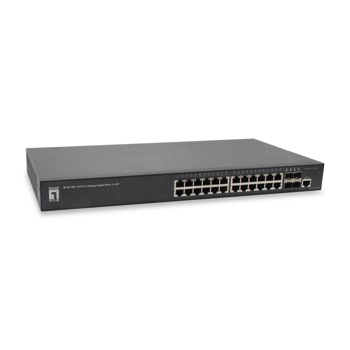 Uniformatic - SWITCH RACKABLE 24 PORTS 10/100/1000 GIGABITS + 4 SFP MANAGEABLE L2