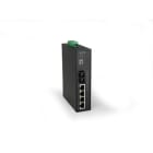 Uniformatic - SWITCH INDUSTRIEL POE 4 PORTS 10/100 126W +1 FO SC DUPLEX RAIL DIN