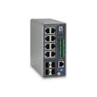 Uniformatic - SWITCH INDUSTRIEL POE MANAG. L3 8 PORTS GIGA 240W+4 SFP RAIL DIN