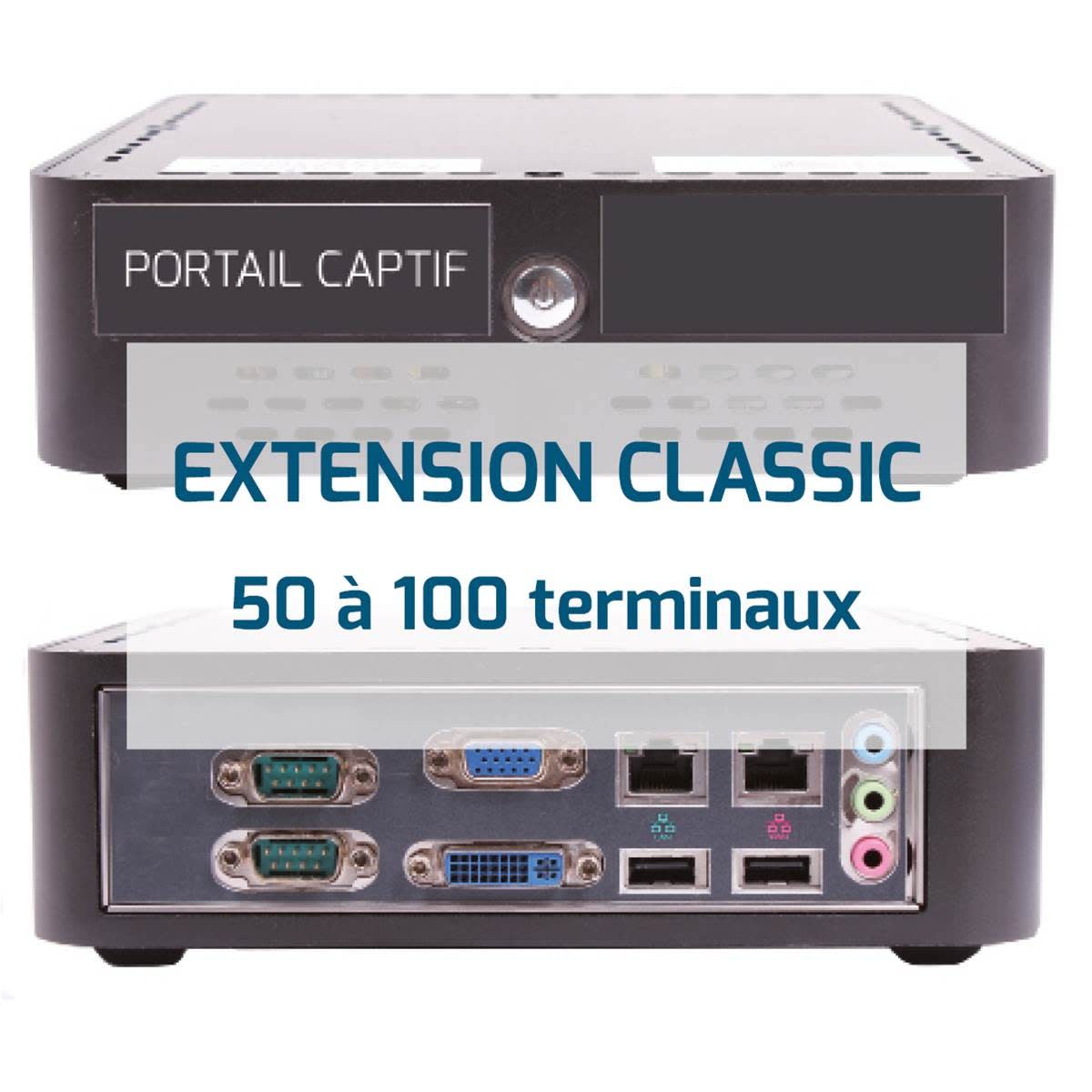 Uniformatic - EXTENSION DE 50 A 100 TERMINAUX POUR PORTAIL CAPTIF CLASSIC