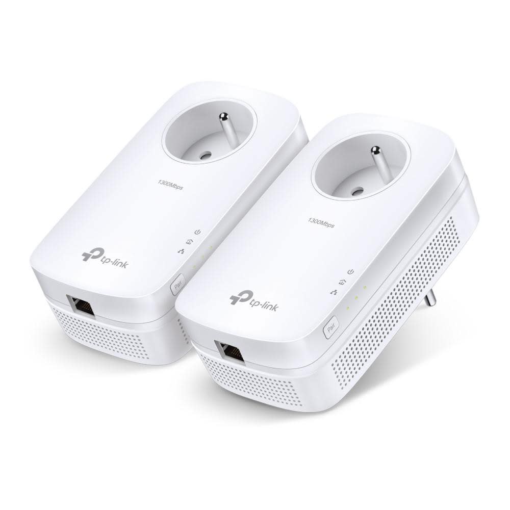 Uniformatic - KIT 2xCPL ETHERNET 1300 MBPS AVEC PRISE INTEGREE TL-PA8015P KIT(FR)