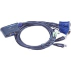 Uniformatic - MINI KVM CABLES INTEGRES 2 PORTS USB + AUDIO