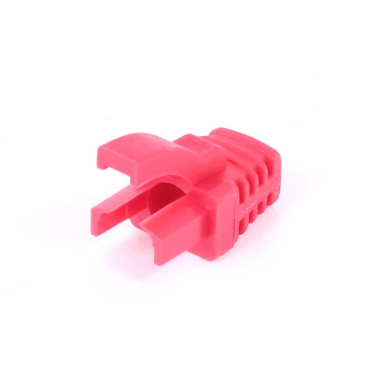 Uniformatic - MANCHON RJ45 SURMOULE A LANGUETTE ROUGE SACHET DE 100