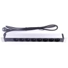Uniformatic - BANDEAU 19" 8 PRISES 2P+T SANS INTER AVEC VOYANT CABLE 2 METRES