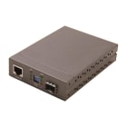 Uniformatic - CONVERTISSEUR FIBRE GIGABIT RJ45 VERS LC MONOMODE 10 KM