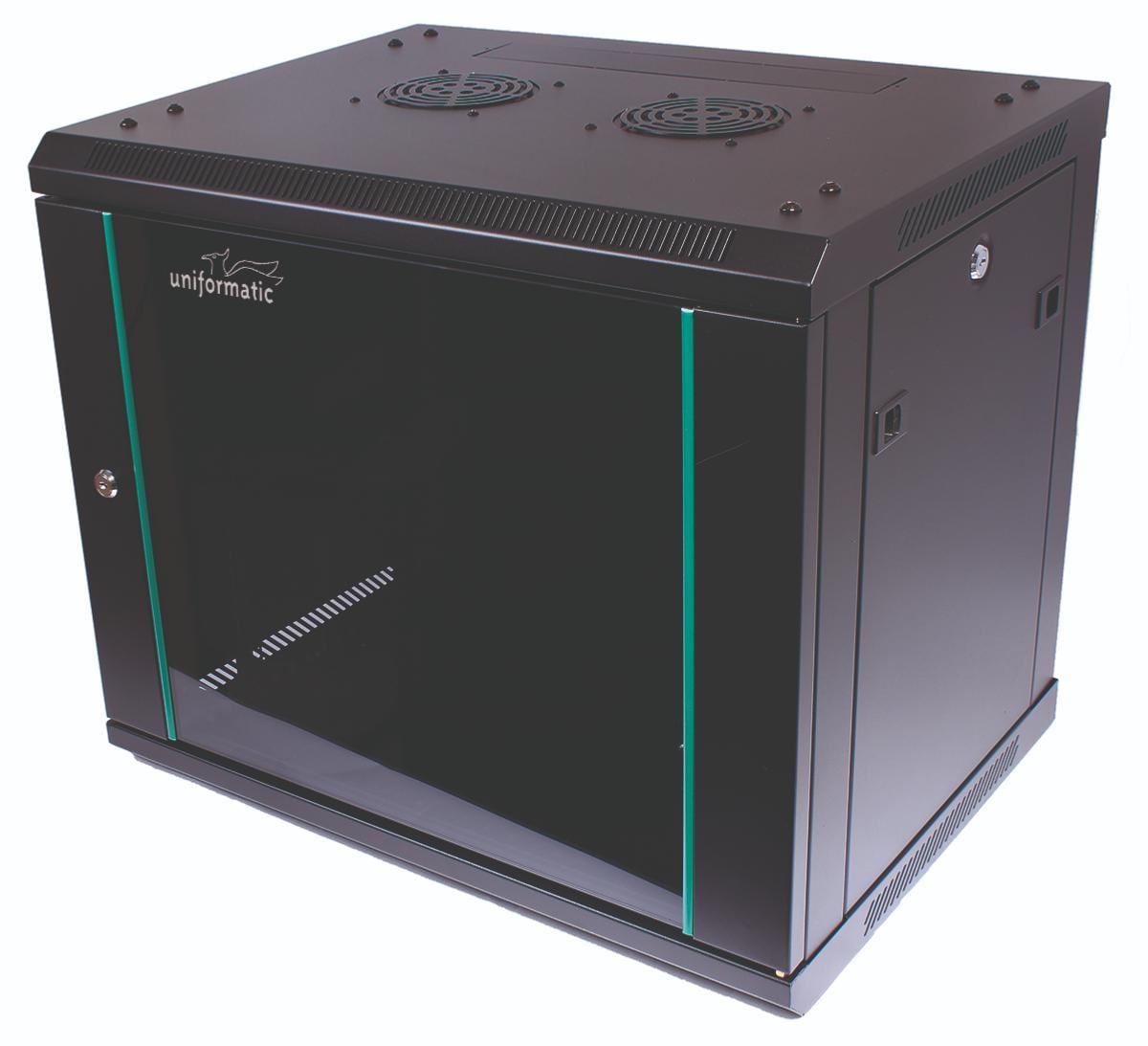 Uniformatic - KIT COMPLET COFFRET RESEAU 19 POUCES 9U - SWITCH GIGABIT 10/100/1000